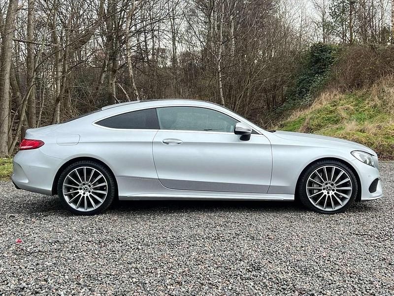 Used Mercedes C250 AMG Line Premium 204 HP (150 kW) 2018 Silver Coupe