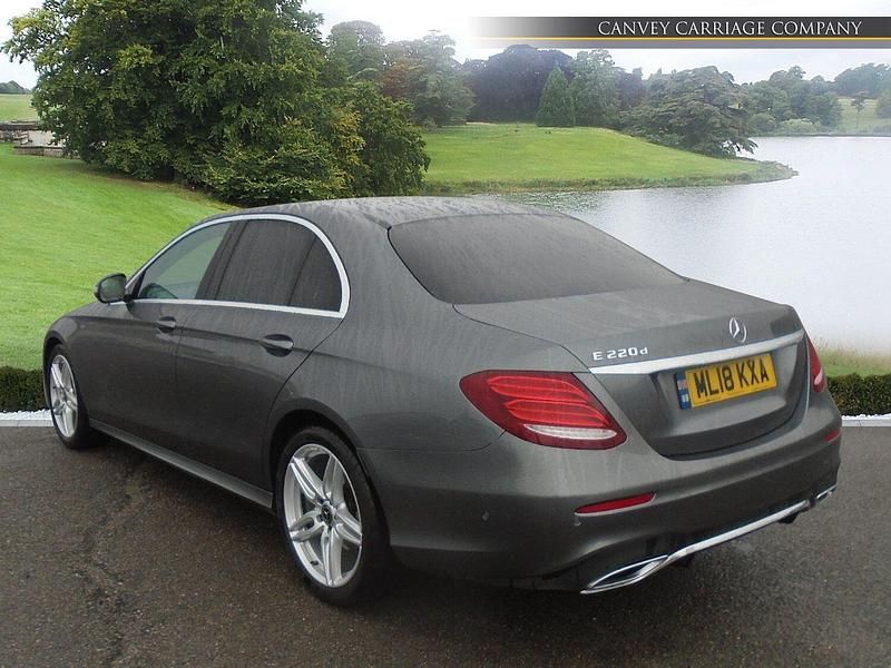 Used Mercedes E220 AMG line 194 HP (142 kW) 2018 Grey Sedan