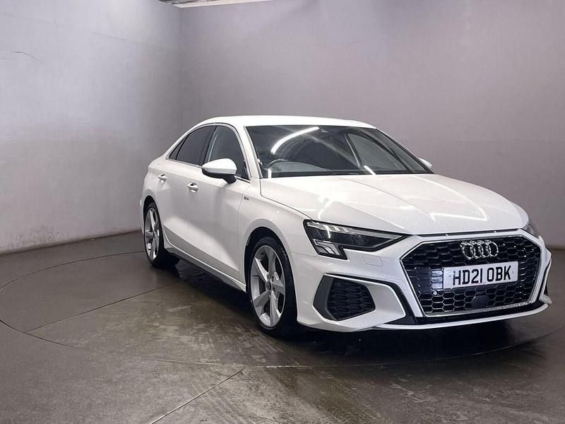 Used Audi A3 S-Line 150 HP (110 kW) 2021 White Sedan