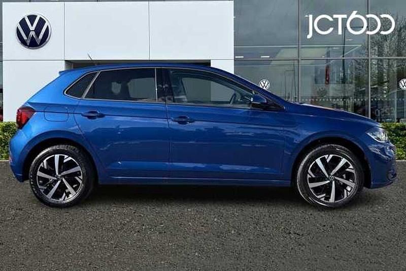 Used VW Polo Match 95 HP (69 kW) 2025 Blue Hatchback