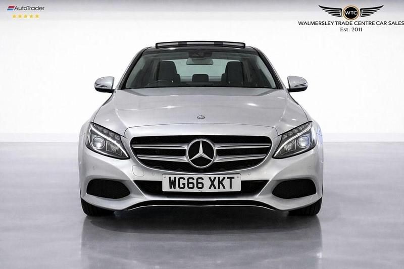 Begagnad Mercedes C350e Premium Plus 293 HK (215 kW) 2016 Silver Sedan
