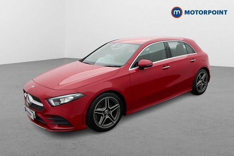 Used Mercedes A220 AMG Line Premium 190 HP (139 kW) 2019 Red Hatchback