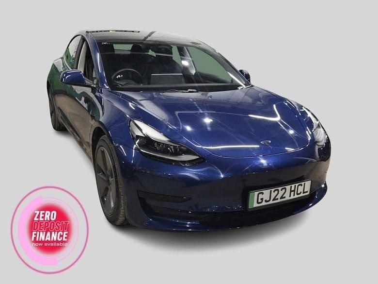 Used Tesla Model 3 Standard Range 366 kW (498 HP) 2022 Blue Sedan