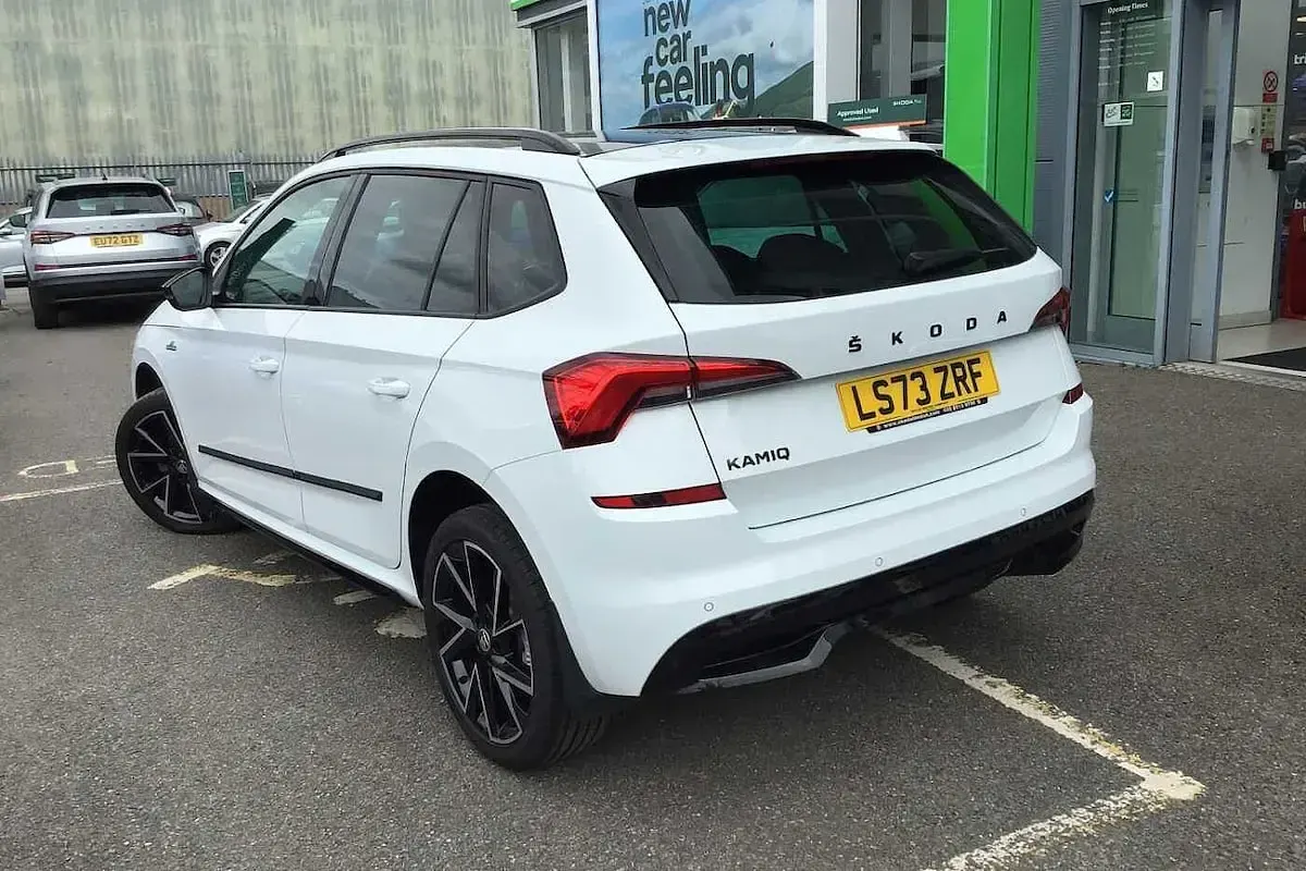 Used Skoda 110 R Monte Carlo 81 HP (59 kW) 2023 Moon white metallic Estate