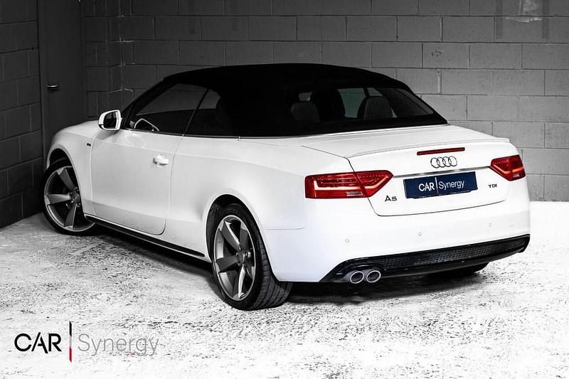 Used Audi A5 Cabriolet S-Line 190 HP (139 kW) 2016 White Cabriolet