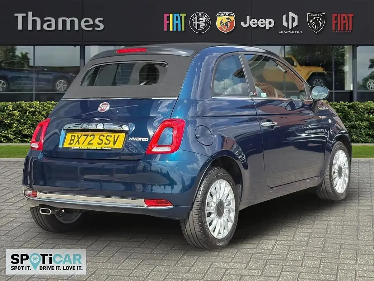 Used Fiat 500C Dolcevita 70 HP (51 kW) 2022 Blue Cabriolet