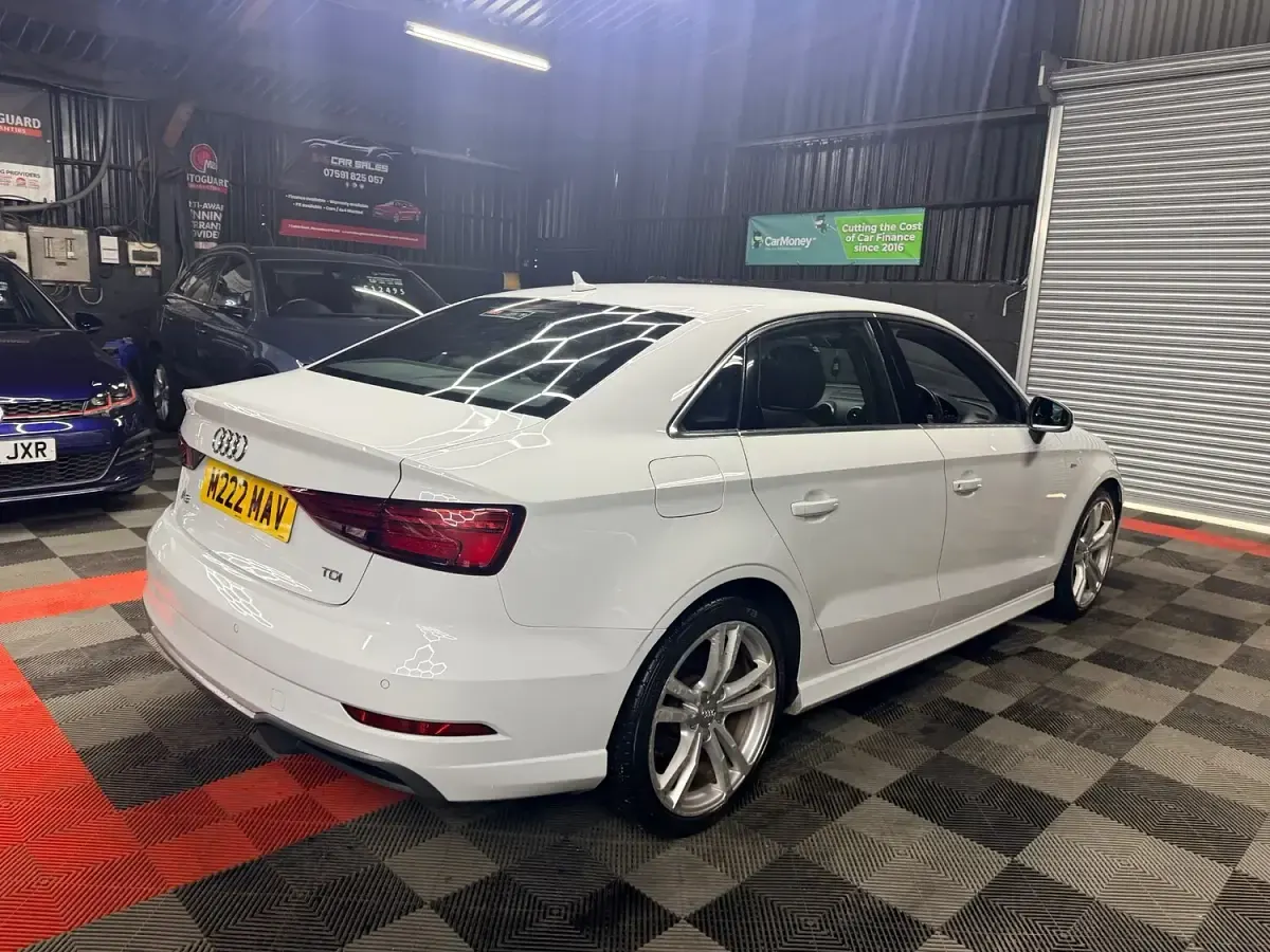 Used Audi A3 S-Line 110 HP (80 kW) 2016 White Sedan