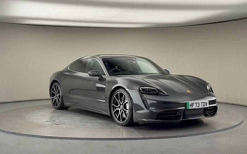 Volcano grey Used 2023 Porsche Taycan Performance Package Sedan | £69,500 (Expensive) - Image 1/4