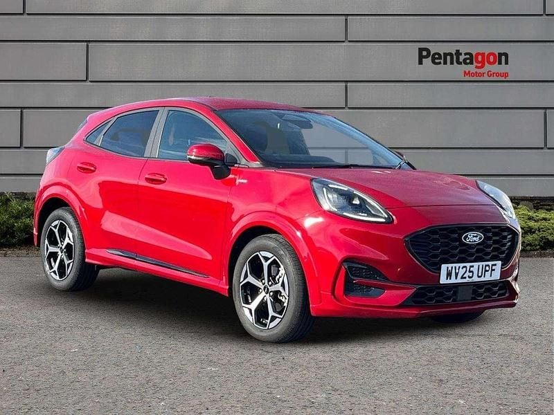 Red Used 2025 Ford Puma Gen-E ST-Line SUV | £22,495 (A bit pricey) - Image 1/4