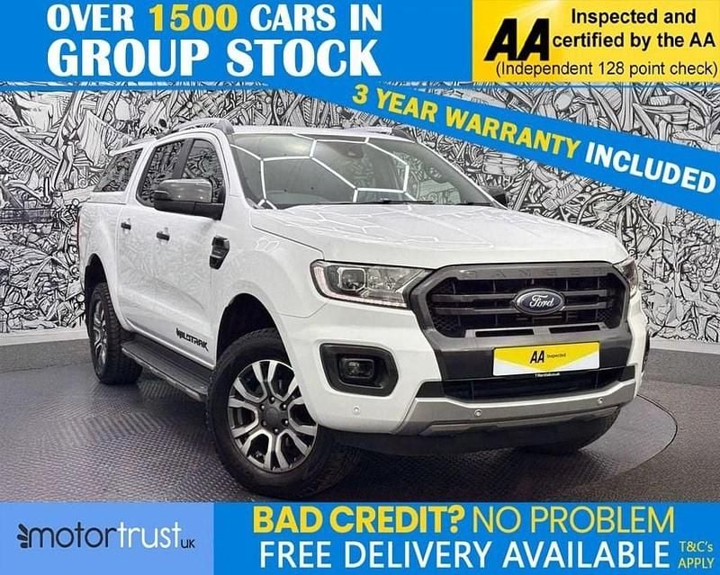 White Used 2022 Ford Ranger Wildtrack Pickup | £15,495 (Good price) - Image 1/2