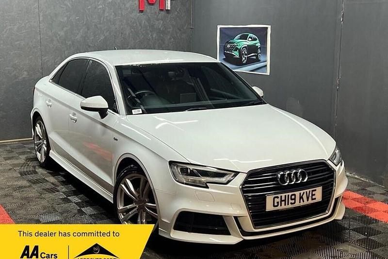 White Used 2019 Audi A3 S-Line Sedan | £13,440 (Super price) - Image 1/1