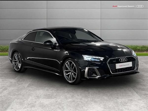 Black Used 2023 Audi A5 S-Line Coupe | £32,369 (Expensive) - Image 1/4