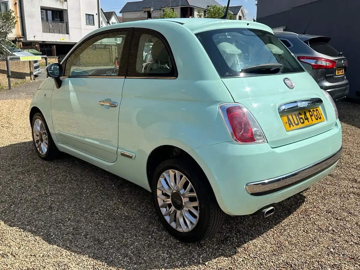 Used Fiat 500 Lounge 69 HP (50 kW) 2014 Green Hatchback