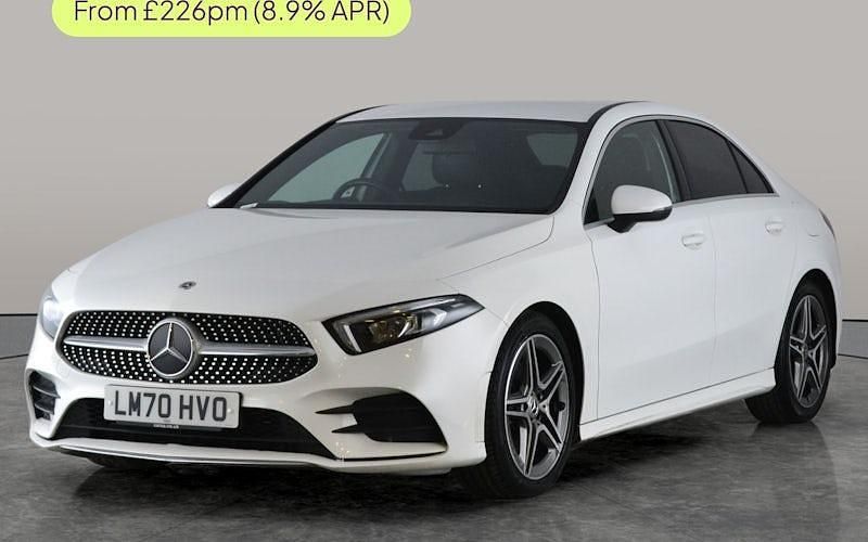 Used Mercedes A200 AMG line 150 HP (110 kW) 2020 White Sedan