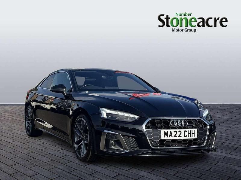 Black Used 2022 Audi A5 S-Line Coupe | £25,500 (Fair price) - Image 1/4