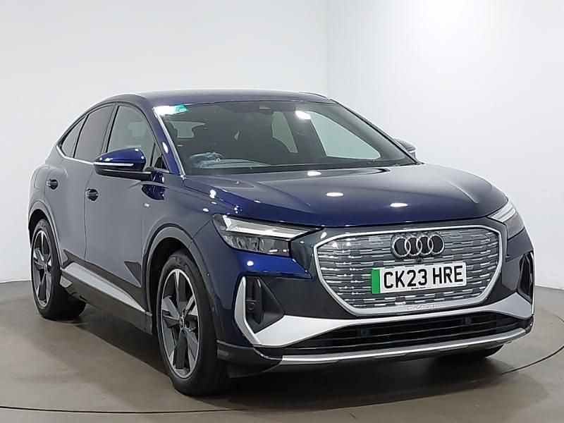 Used Audi Q4 e-tron S-Line 125 kW (170 HP) 2023 Blue SUV