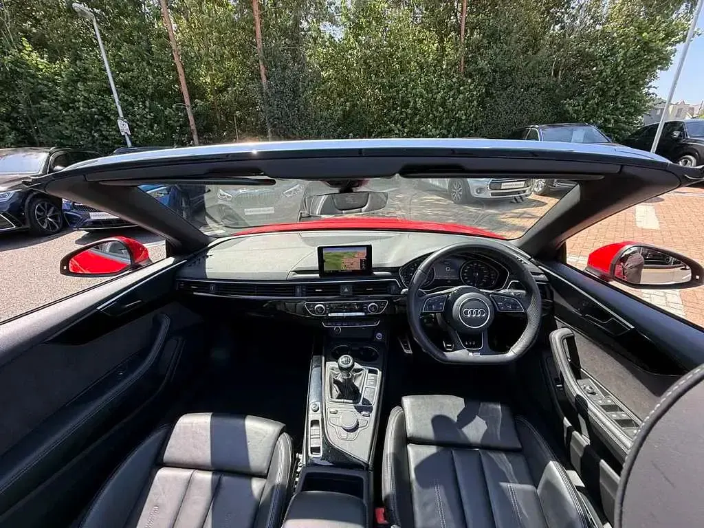 Used Audi A5 Cabriolet S-Line 190 HP (139 kW) 2019 Red Cabriolet