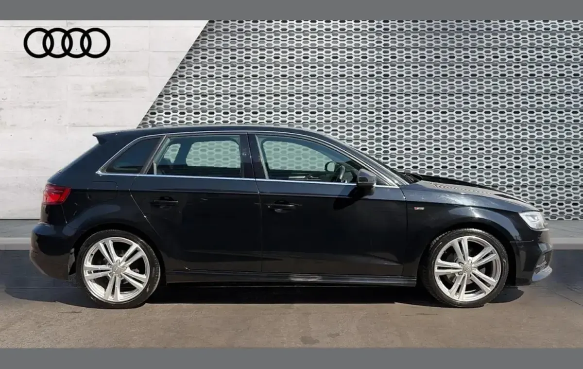 Used Audi A3 S-Line 147 HP (108 kW) 2018 Black Sedan