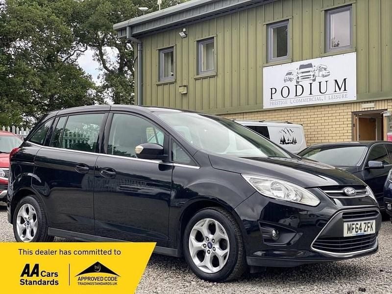 Black Used 2014 Ford Grand C-Max Zetec MPV | £3,490 (Good price) - Image 1/3