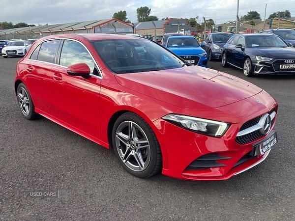 Red Used 2019 Mercedes A200 AMG line Hatchback | £14,595 (Fair price) - Image 1/4