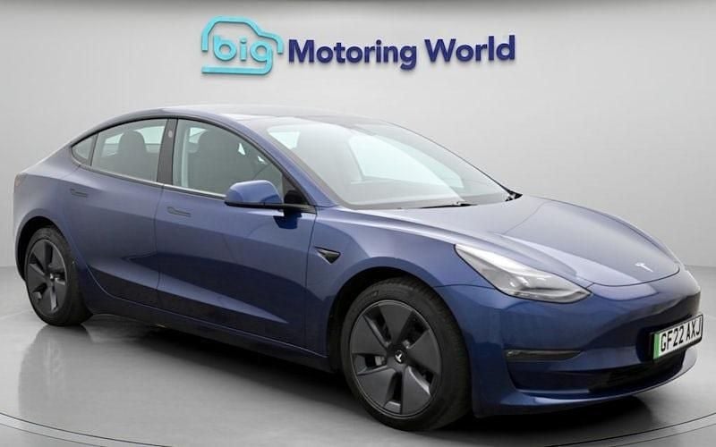 Used Tesla Model 3 Long Range AWD 366 kW (498 HP) 2022 Blue Sedan