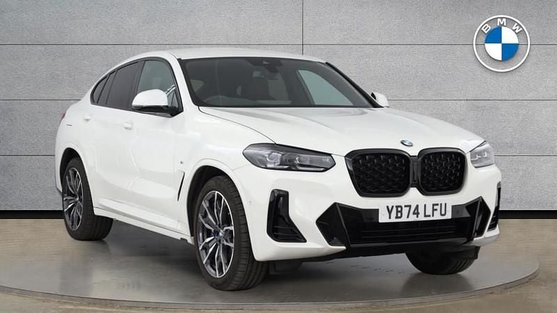 White Used 2024 BMW X4 M Sport SUV | £41,985 (Good price) - Image 1/4