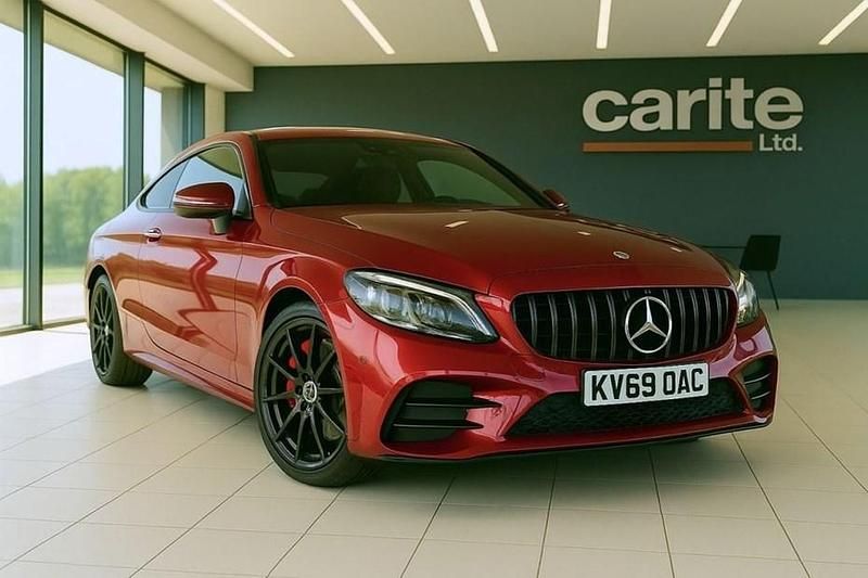 Red Used 2019 Mercedes C300 AMG Line Premium Coupe | £20,995 (Fair price) - Image 1/1