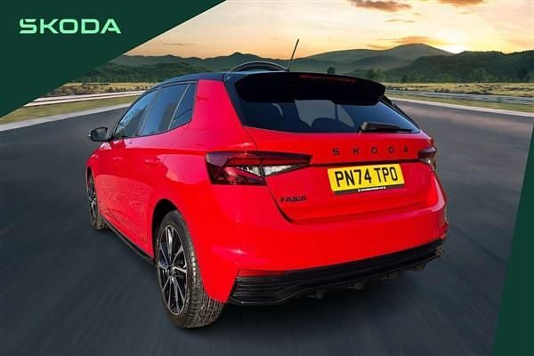 Used Skoda Fabia Monte Carlo 114 HP (83 kW) 2024 Velvet red metallic black magic pearl effect Hatchback