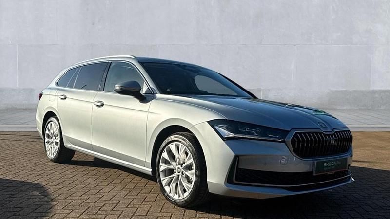 Silver New 2025 Skoda Superb SE L Estate | £36,950 (Expensive) - Image 1/4