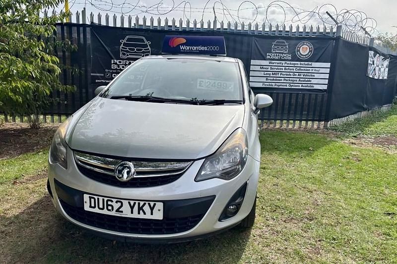 Silver Used 2012 Vauxhall Corsa Hatchback | £2,499 (Good price) - Image 1/1