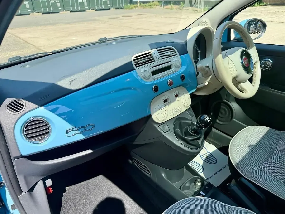 Used Fiat 500 Lounge 2015 Blue Hatchback