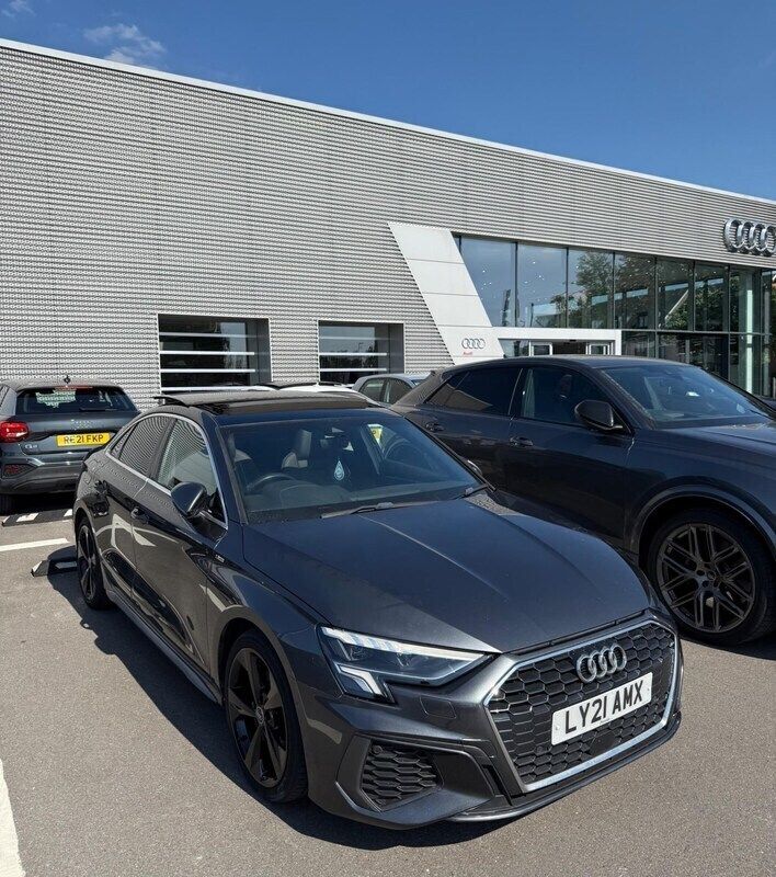 Grey Used 2021 Audi A3 S-Line Sedan | £20,989 (Fair price) - Image 1/4