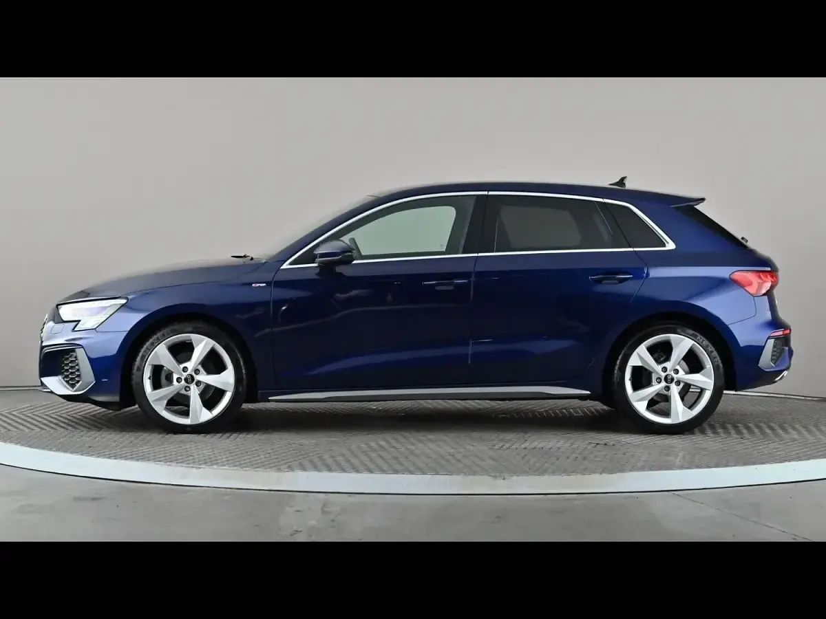 Used Audi A3 S-Line 110 HP (80 kW) 2023 Blue Sedan