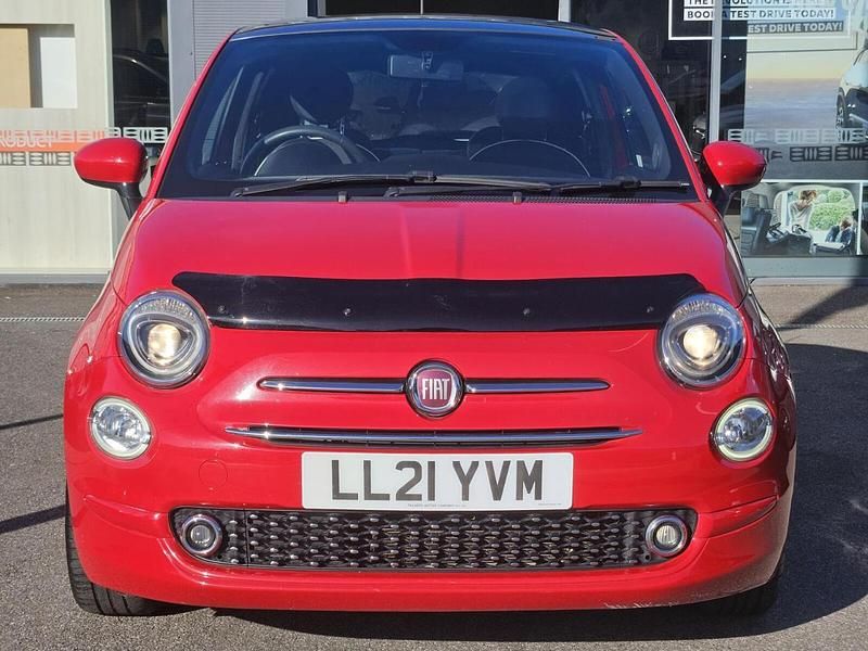 Red Used 2021 Fiat 500 Lounge Hatchback | £7,995 (Fair price) - Image 1/4