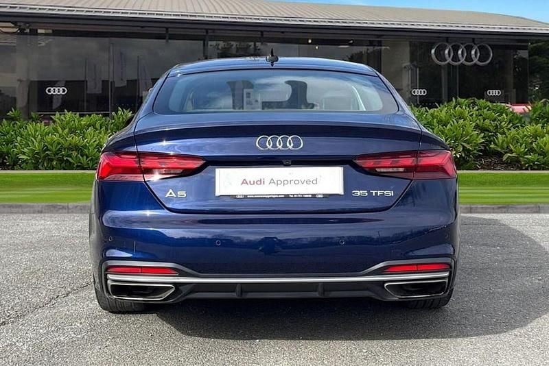 Used Audi A5 Sport 150 HP (110 kW) 2024 Blue Hatchback