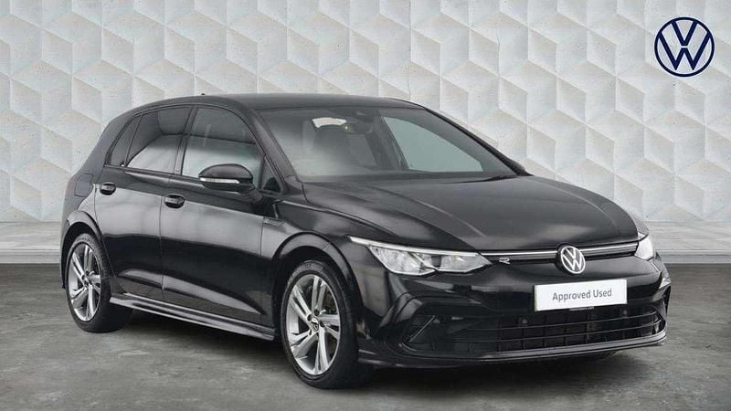 Black Used 2021 VW Golf VIII R-line Hatchback | £19,450 (Fair price) - Image 1/4