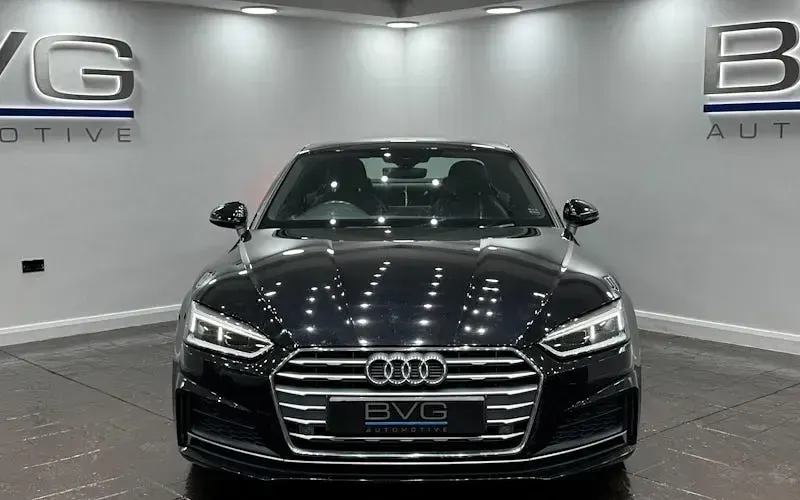 Used Audi A5 S-Line 190 HP (139 kW) 2018 Black Coupe