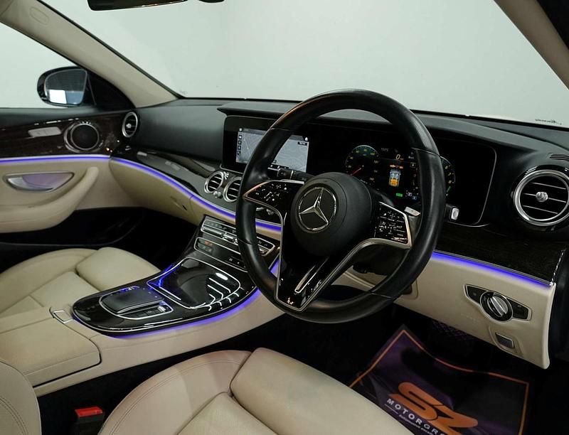 Used Mercedes E300 AMG line 2022 White Sedan