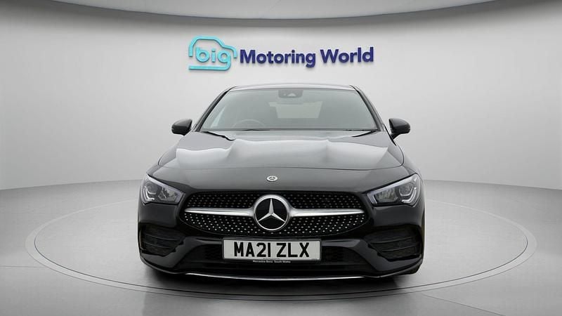 Used Mercedes CLA200 AMG line 163 HP (119 kW) 2021 Black Coupe