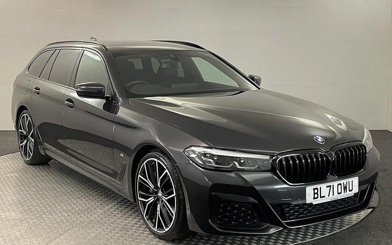 Grey Used 2022 BMW 520 M Sport Estate | £27,479 (Fair price) - Image 1/4