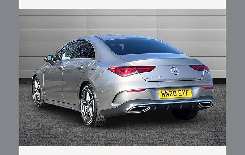 Used Mercedes CLA200 AMG line 161 HP (118 kW) 2020 Silver Coupe