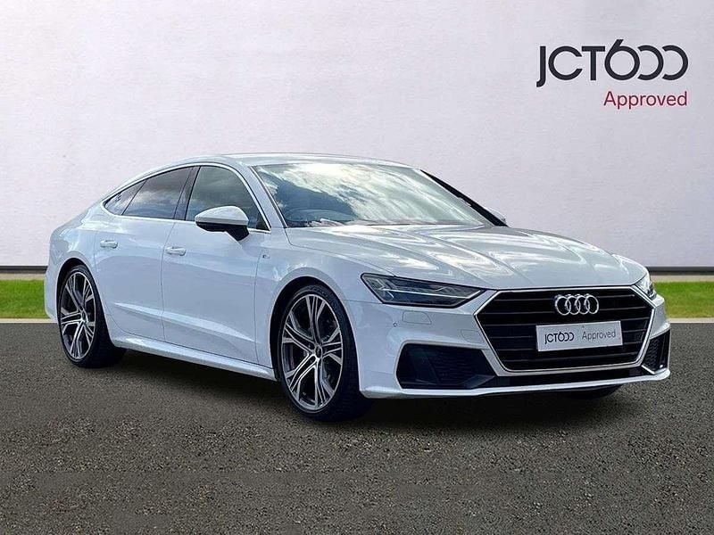White Used 2021 Audi A7 S-Line Hatchback | £25,988 (Good price) - Image 1/4
