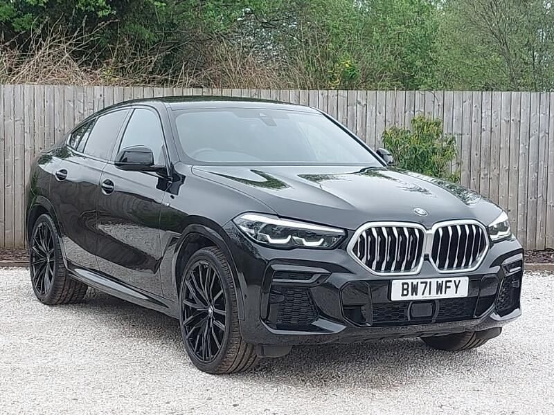 Black Used 2021 BMW X6 M Sport SUV | £41,998 (Fair price) - Image 1/4