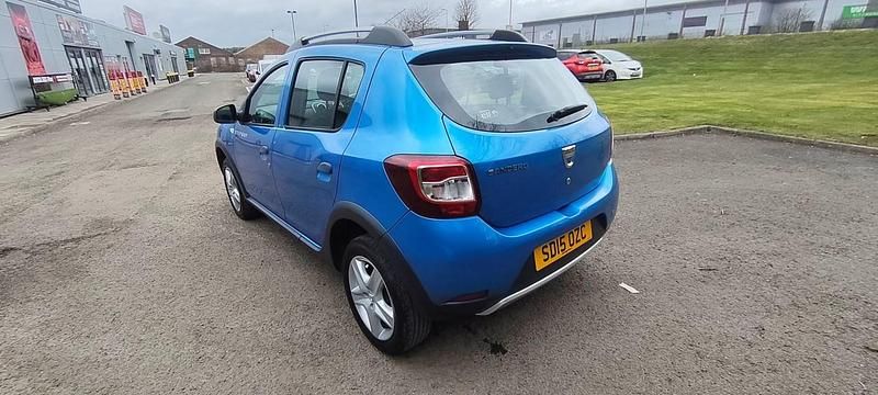 Used Dacia Sandero Ambiance 90 HP (66 kW) 2015 Blue Hatchback