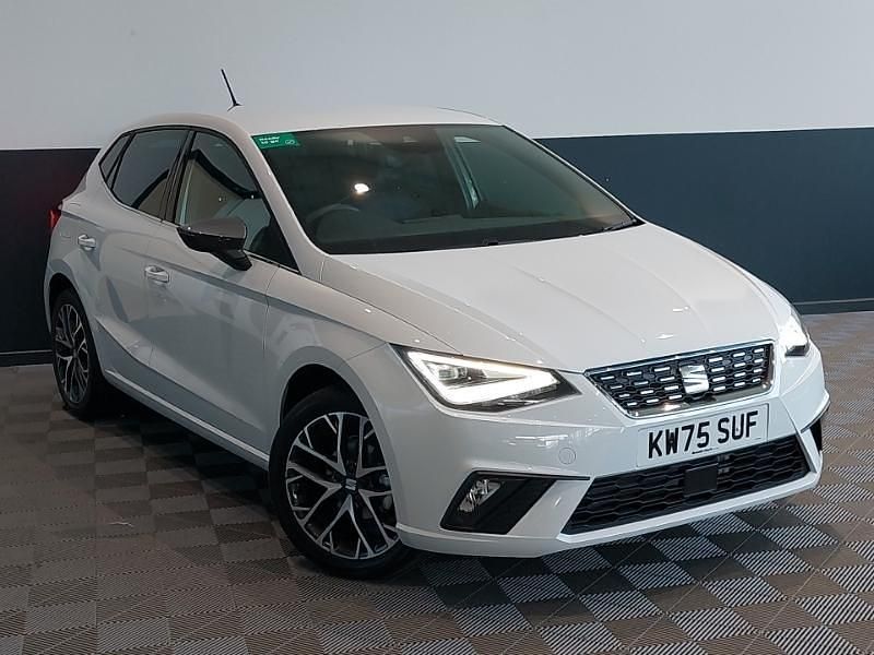 New Seat Ibiza XCELLENCE 95 HP (69 kW) 2025 White Hatchback