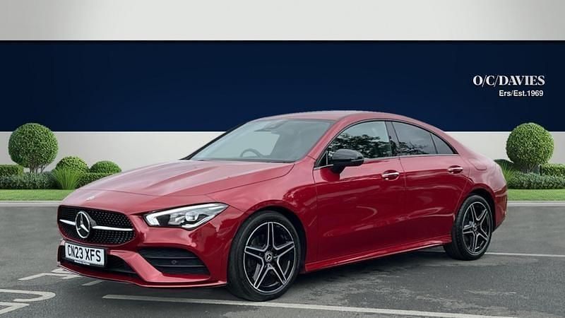 Used Mercedes CLA180 AMG line 136 HP (100 kW) 2023 Red Sedan