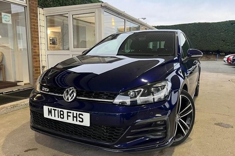 Used VW Golf VII GTD 184 HP (135 kW) 2018 Blue Hatchback