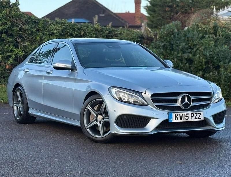 Silver Used 2015 Mercedes C300 AMG line Sedan | £13,740 (Fair price) - Image 1/4