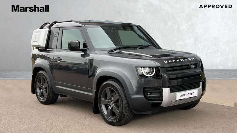 Premium metallic carpathian grey Used 2024 Land Rover Defender SUV | £52,991 (Good price) - Image 1/4