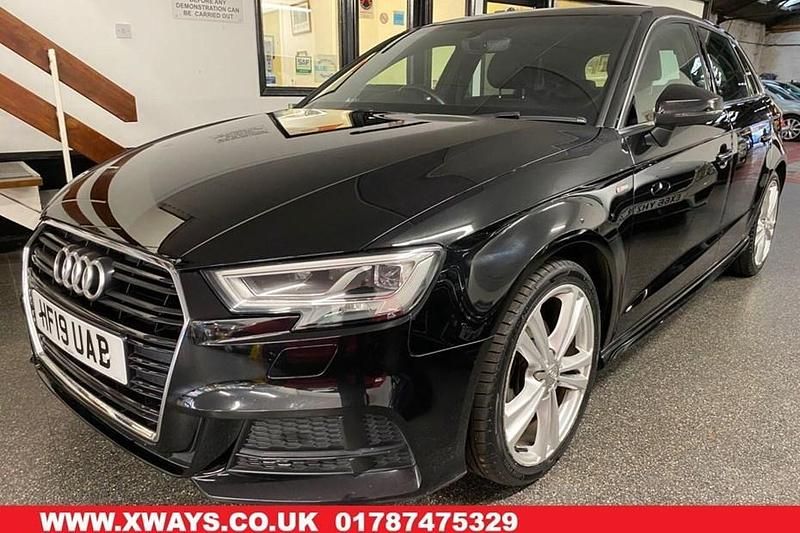 Used Audi A3 S-Line 150 HP (110 kW) 2018 Grey metallic Sedan
